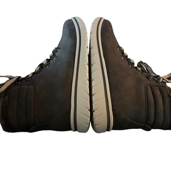 Cliffs by White Mountain Hallet Hiking Boot Bootie NEW Size 9 Grey Gray Fur Trim - Picture 9 of 11